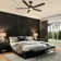 Sreeja Smart 5 - Blade LED Ceiling Fan with Remote Control Light Kit, Downrod
