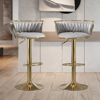 Christal Height Adjustable Swivel Bar Stool