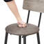 Ensemble de table de bar avec 2 tabourets de bar en polyuréthane avec dossier, L 43,31 po x l 15,75 po x H 35,43 po-356203781