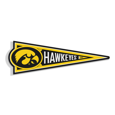 NCAA Iowa Hawkeyes Pennant Sign