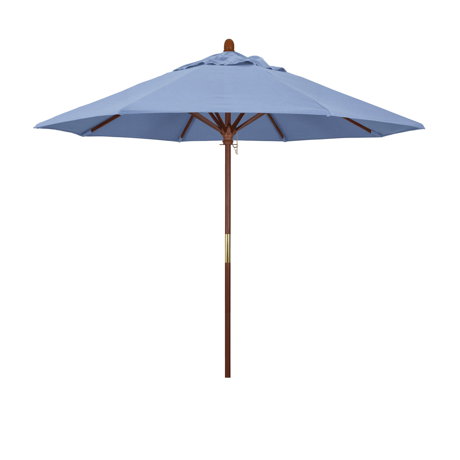 Manford 108'' Sunbrella® Outdoor Umbrella, Canvas Air Blue Sunbrella® Canvas