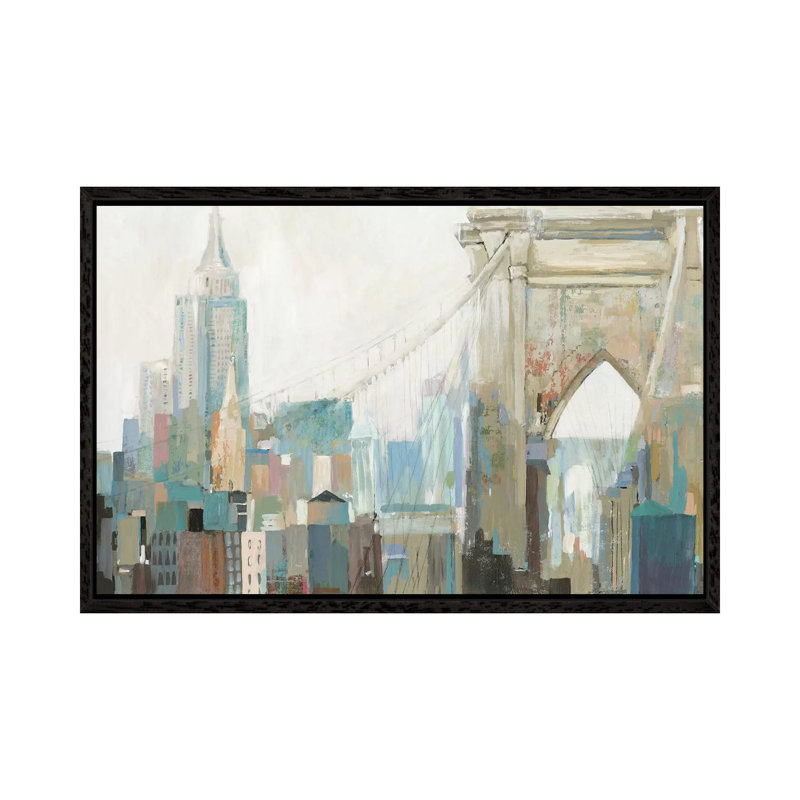 City Life I 1 Piece Painting on Canvas, 101.6 cm H x 66.04 cm W, Black Framed Canvas
