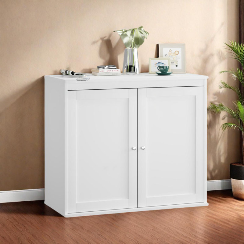 Modern Kitchen Storage Cabinet with Adjustable Shelves