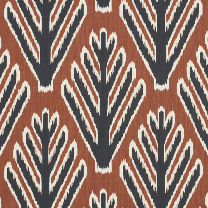 Schumacher x Johnson Hartig Bodhi Tree Fabric, Brown/Black