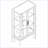 Oak 2 Doors Curio Cabinet with Same Features As Above-110887107