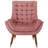Suggest Button Tufted Upholstered Velvet Lounge Chair-995492226