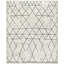 Organic Hand Knotted Geometric Area Rug-1496080310