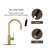 Pull Down Kitchen Faucet with Single Handle and Deck Plate-70944582