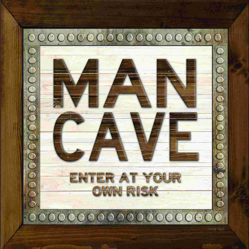 Man Cave Entrez à vos risques et périls, H 36 po x l 36 po