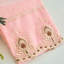 Yolet Home Decor Premium Luxury Ultra Soft 100% Cotton Sheer Embroidered Kitchen Bathroom Modern 3 Piece Lace Towel Set, Pink Colour