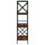 Fontainbleau 132cm H x 35cm W Metal Standard Bookcase-384062113