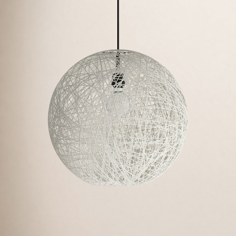Aline 1 - Light Black Single Pendant, 13.5" H x 15" W x 15" D