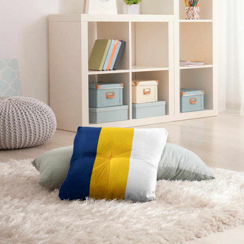  Coussin de sol touffeté, 30 po x 30 po, Doré