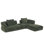 Boneless Alto Organic Modern Modular Compression Sectional Sofa