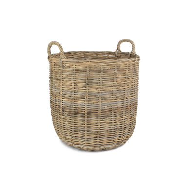 Krystal Rattan Log Storage Basket
