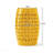  12" Outdoor All-Weather Weatherproof Garden Accent Stool End Table - Yellow-365975108