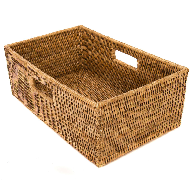 Panier en rotin Claydon, Brun miel