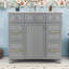 Ensemble de meuble-lavabo simple autoportant avec lavabo en résine Patnaude Modern-2044026632
