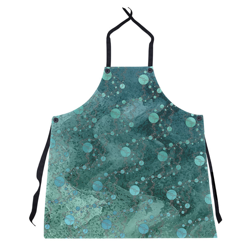Bib Apron, Green/Teal