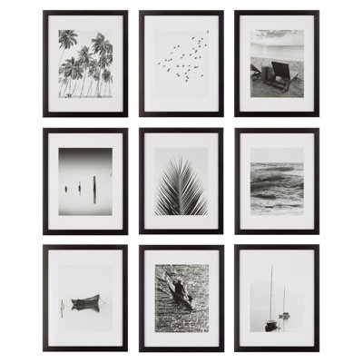 Tammitha Galley Wall 8" x 10" Picture Frame Set - 9 Photo Frames