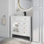 Lavabo de salle de bain 35,6 po Mid-Century-313110521