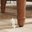 Table de bout étroite en bois massif de 11,81 po, table de chevet 3 tiroirs entièrement assemblée, table de chevet mince pour les petits espaces, table d'appoint pré-assemblée brune pour la chambre à coucher ou le salon (aucune installation requise)