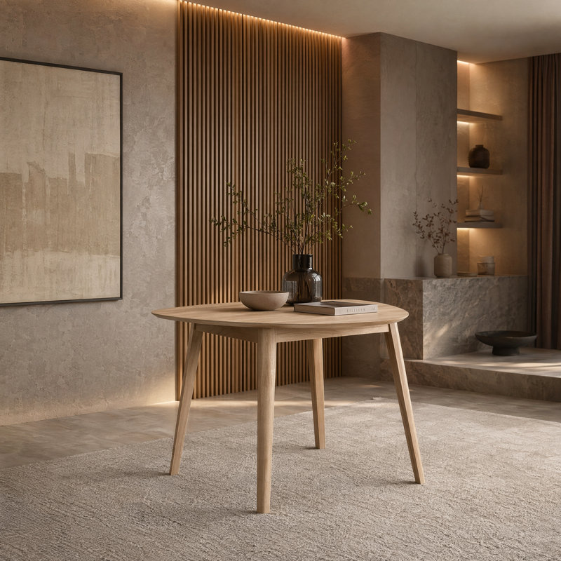 Aurora Wood Corner Dining Table, Oak