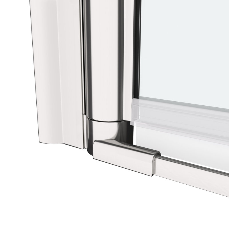 36"-37 3/8" Wide Shower Door With Pivot, 1/4" Tempered Glass, Bathroom Magnificent Look Pivot Door, Wide, Space Design