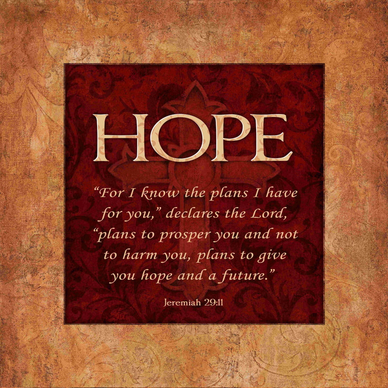 " Hope Jeremiah 29 ", 36" H x 36" W
