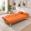 Canapé-lit pliant multifonctionnel avec table basse pour bureau, orange-1790252322