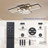 40.5" 6-Speed Reversible Ceiling Fan with Dimmable LED, Remote/App Control