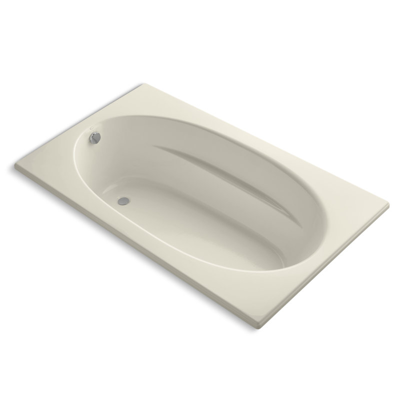 Windward 72" x 42" Soaking Bathtub, Almond