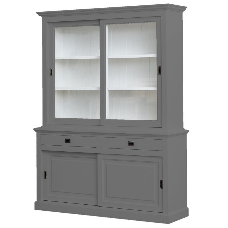 Emilia China Cabinet, Mouse Grey