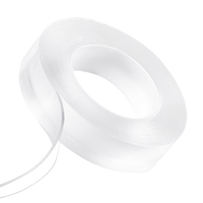 Double Sided Tape Heavy Duty, 16 Ft Long Nano Mounting Tape, Strong Adhesive & Reusable, Clear Two Sided Wall Tape, Removable Poster Picture Hanging Strips For Home, Office, Car, Outdoor Use