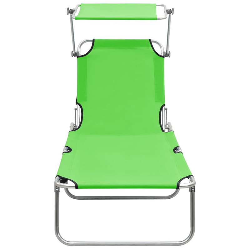 Chaise longue simple 75,6 "Lantz, Vert