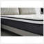 Matelas hybride pour grand lit de 10 pouces dans une boîte, coussin de lit à plateau-coussin avec design respirant et hypoallergénique, ferme moyen pour un soutien lombaire