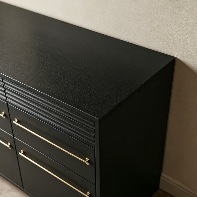 Buffet Modern Minimalist, Noir