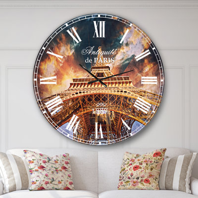 Horloge murale Paris Tour Eiffel