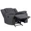 Fauteuil inclinable oscillant Hynes en chenille gris foncé-1190849117