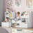 72" W x 37"H 4-IN-ONE Kids Bookcase with 3 Drawers, Soft Cushion, 3-Layer Bookshelf, Reading Nook-2129020856