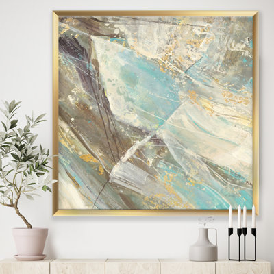 « blue geometry water », reproduction d’art sur toile