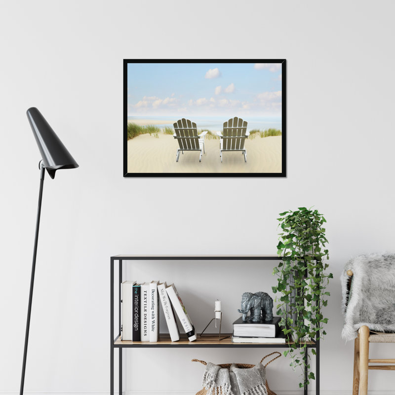 Beachscape I by James McLoughlin - Print, 34cm H x 50cm W, Black Framed Paper Print
