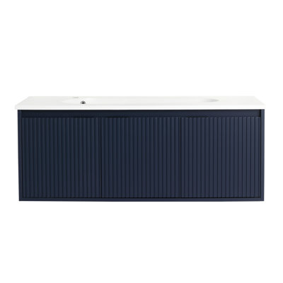 Meuble-lavabo flottant 48 po avec lavabo en résine