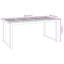 Shamon Rectangular Metal Outdoor Dining Table , cm W cm D-751101863