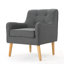 Fauteuil d'appoint avec coussins moelleux et dossier capitonné-280034730