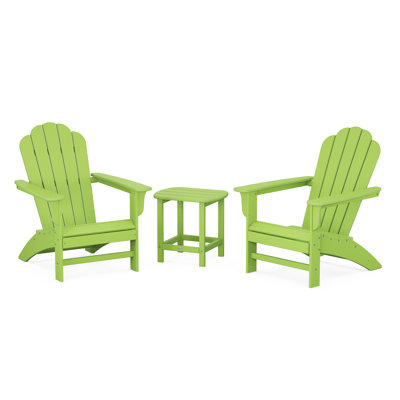 POLYWOOD Country Living Adirondack Chair Set