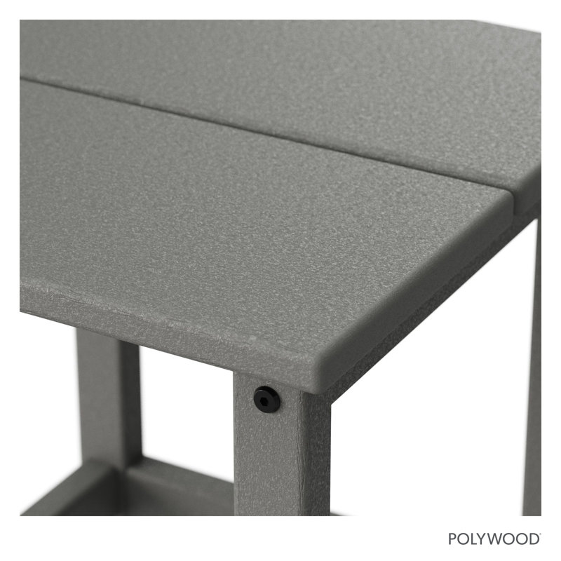 Table d'appoint carrée 18 po Studio, Gris ardoise