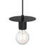 Luminaire suspendu central 1 lumière - Finition noire-362387652