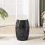 Table d'appoint 12 po - Noir | Décoration mosaïque séduisante avec plateau en carreaux de céramique et structure en fer convenant aux espaces intérieurs et extérieurs comme le patio, le porche, les collations fonctionnelles de jardin, les boissons, le revêtement antirouille pour plantes