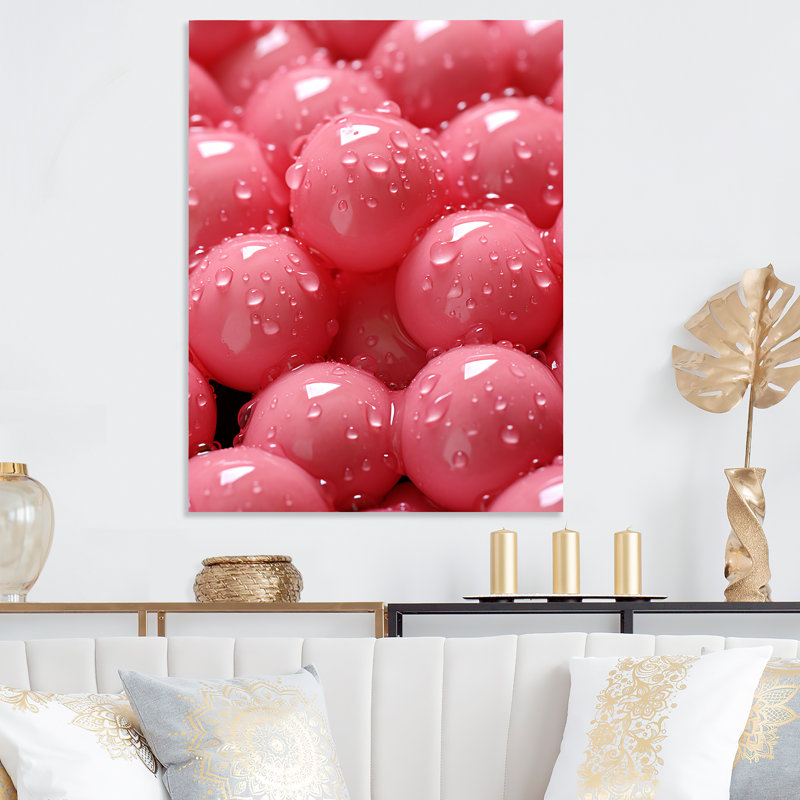 Rose bonbon et champagne champagne, H 20 po x l 12 po x P 1 po